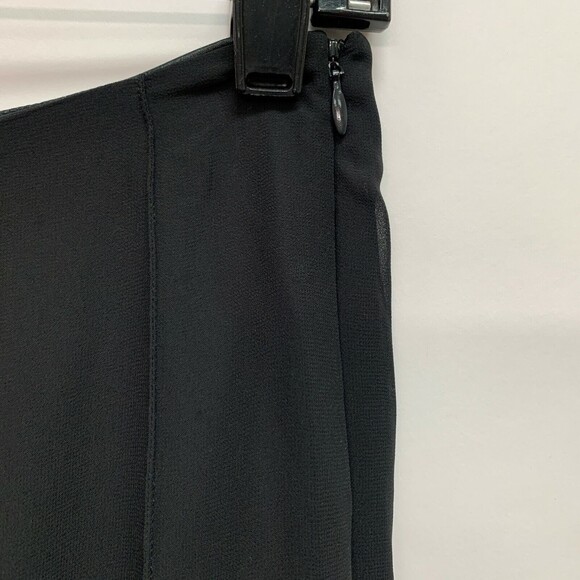 George ME by Mark Eisen Women's Skirt Size 4 Black Sheer Lined A-line - Picture 4 of 7